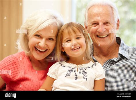 Grandparents and grandchild Stock Photo - Alamy