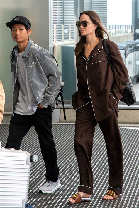 Angelina Jolie Wears Valentino Pajamas to the Airport: Photos | Us Weekly