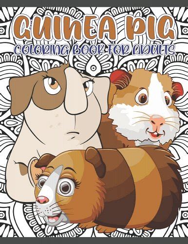 Guinea Pig Coloring Book for Adults: A Collection of Gorgeous Guinea Pig Coloring Pages for ...