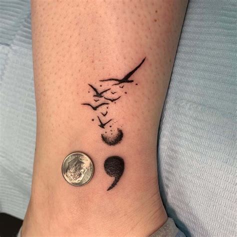 infinity semicolon tattoo