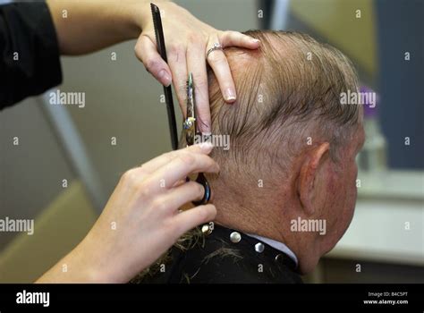 Bald spot haircut hi-res stock photography and images - Alamy