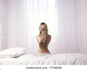thousand nude woman bed sitting royalty  images stock
