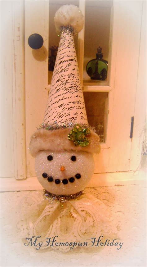 My Homespun Holiday: Snowman craft