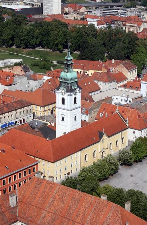 Church of the Holy Trinity in Karlovac, Croatia Stock Illustration ...
