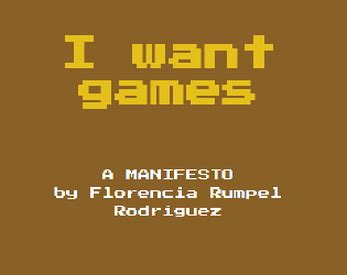 I want games by rumpel