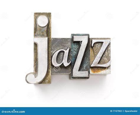 Jazz stock photo. Image of retro, letterpress, tempo, jazz - 7747902