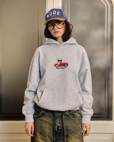 Hot Hoodie Grey Melange – Nude Project