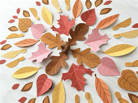 Autumn Leaves Paper Crafts – Little Dear Shop