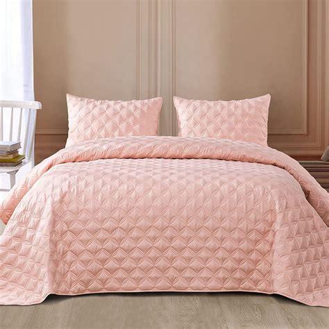 Exclusivo Mezcla Twin Size Bedspread Set for All Seasons, Lightweight Soft Quilt with 1 Pillow ...