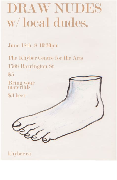 Draw Nudes with Local Dudes | The Khyber Centre For The Arts