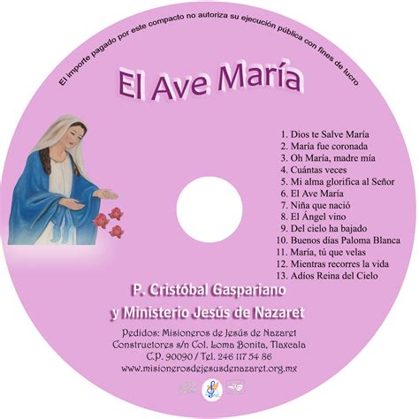 Letra Del Canto Maria Tu Que Velas Junto A Mi 3