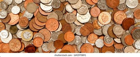 Uk Currency Hundreds British Copper Silver Stock Photo 1692970891 ...