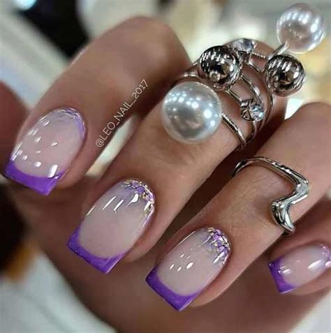 Новинки маникюра в сиреневых и лавандовых оттенках. Фото | Pink acrylic ...