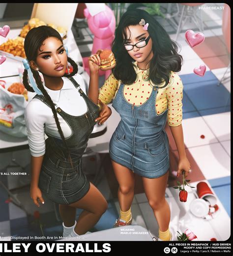 Oliver 🦋 | PARE / CUPID’s FAULT - Riley Denim Overalls 💗🍔 Rigged to