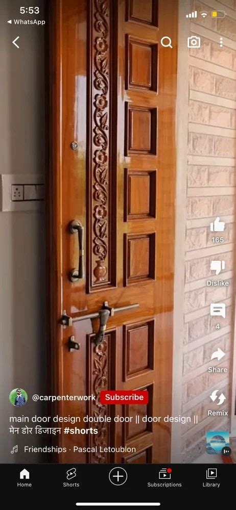 exterior teak wood single door  home  rs piece  hyderabad