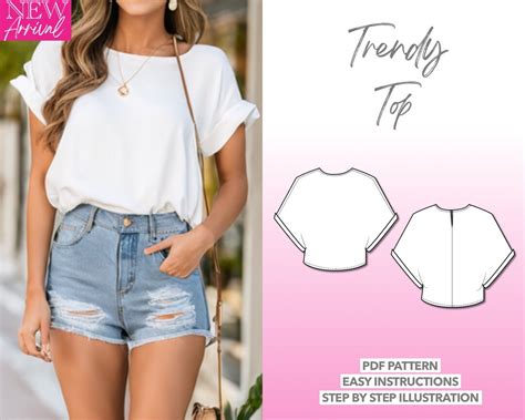 top sewing pattern trendy top pattern oversized top sewing pattern