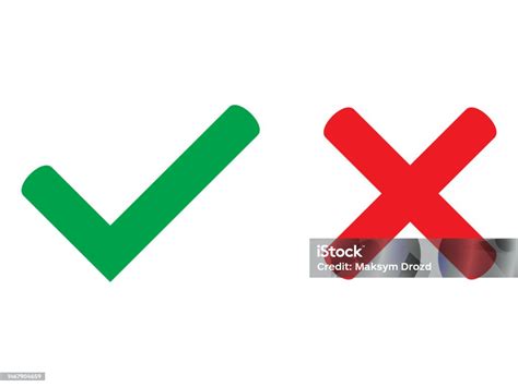 ya simbol  tidak  simbol ikon tanda centang hijau  tanda