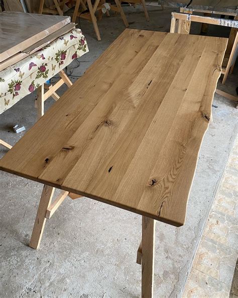 Стіл з дуба. Дубовий стіл з унікальною структурою. Loft table ...