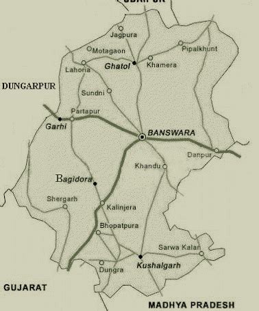 banswara Map | banswara Tourist Map | banswara Travelling Map | banswara Atlas | District Map of ...