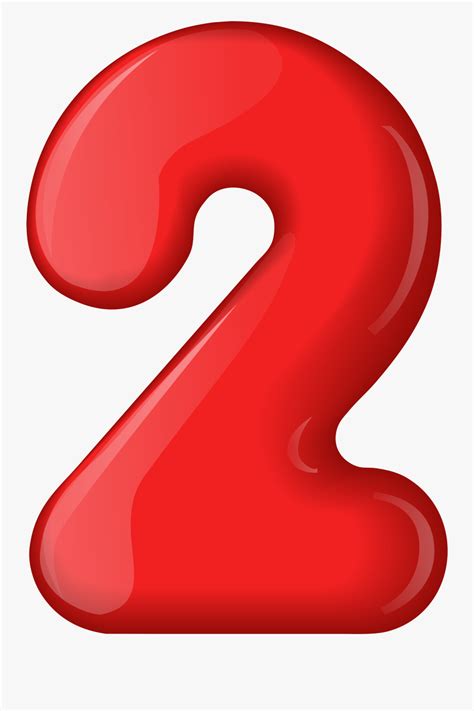 Clip Art Red Transparent Png Gallery - Number Two Clipart , Free ...