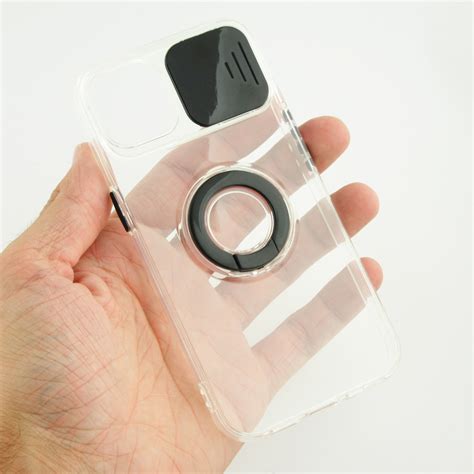 Coque iPhone 13 Pro Max - Caméra clapet avec anneau - Noir - Acheter
