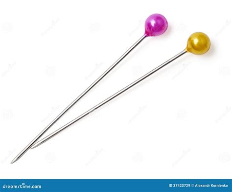 Two pins stock image. Image of isolate, round, cutout - 37423729