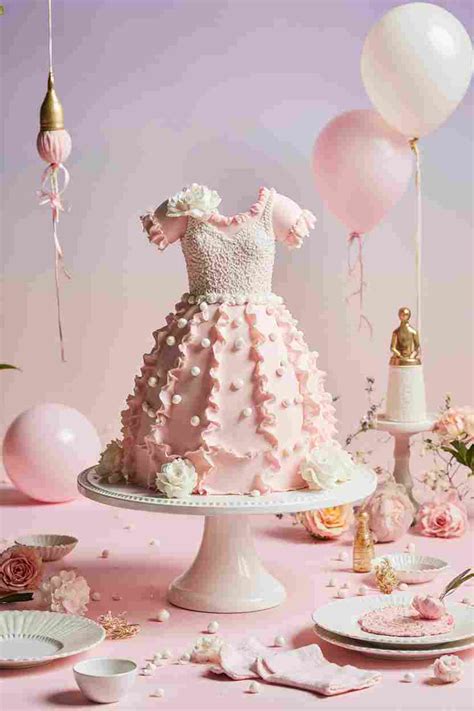 baby dress cake adorable fondant cake  baby showers  birthdays