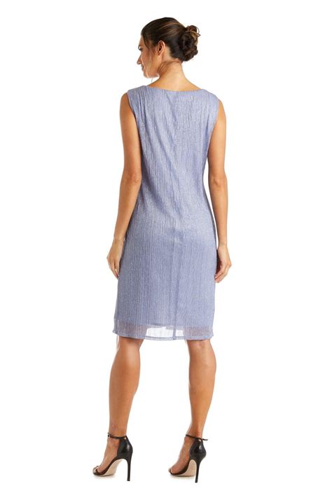 Periwinkle R&M Richards 5191 Short Mother Of The Bride Dress for $55.0