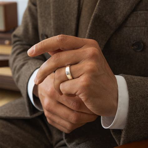 mens silver rings  engraving ships  day