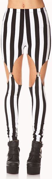 Forever 21 Bold Suspender Leggings in Black (Black/cream) | Lyst
