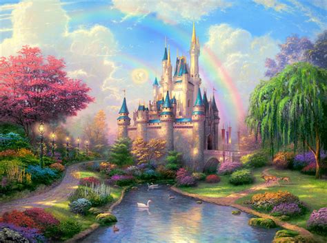 #digital, #wallart, #mural, #wallpaper - волшебный, замок, в саду ...