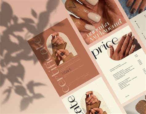 Полиграфия для мастера маникюра | Behance