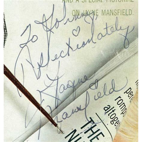 Jayne Mansfield - Signed Playboy 1963 Magazine