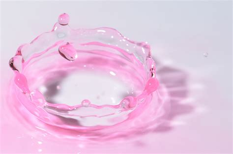 water color liquid pink mood drip pour 4k HD Wallpaper