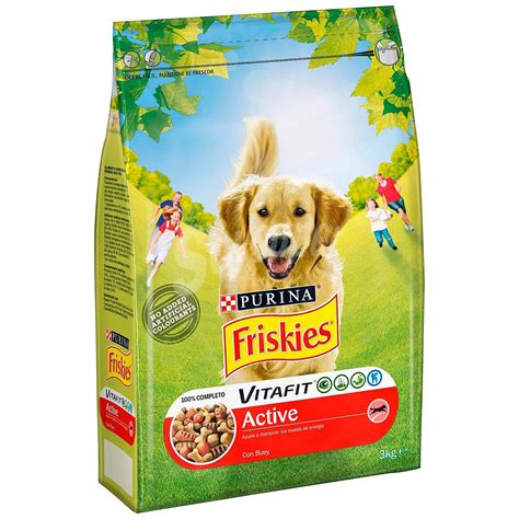 Purina Friskies Pienso de buey para perro adulto Vitafit Active 3 kg