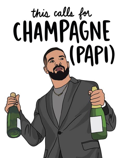 Champagne Papi Congrats by Brittany Paige | Postable