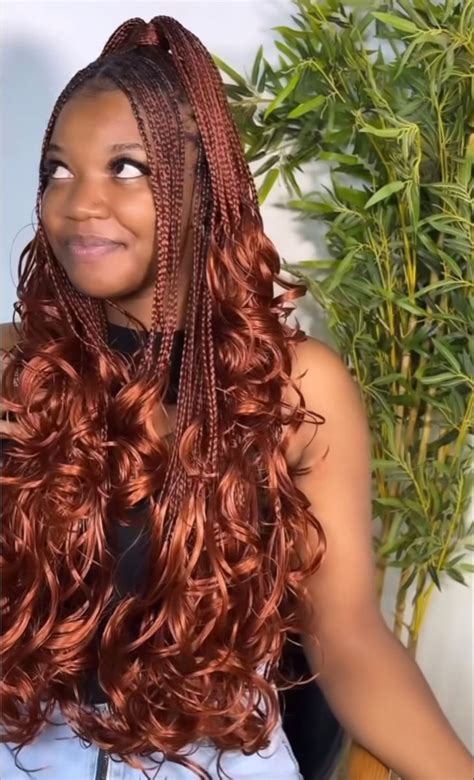 Ginger spanish curl braids – Artofit