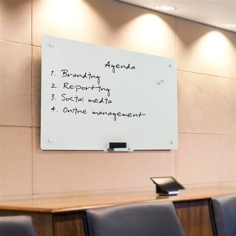 Wall Mounted Magnetic Whiteboard, 24" x 36"