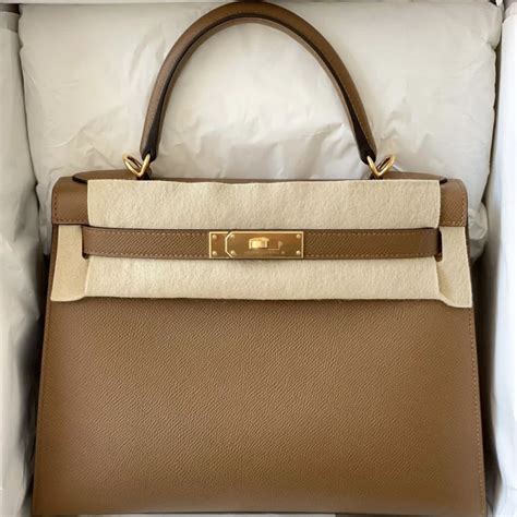 Hermès Kelly 28 Alezan Sellier Epsom Gold Hardware GHW — The French Hunter