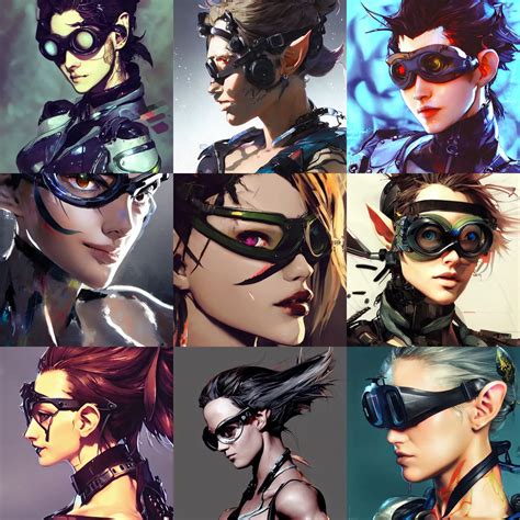 a beautiful side portrait of a shemale elf. she wears | Stable Diffusion