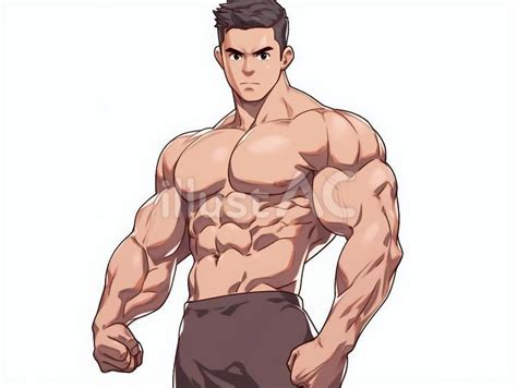 マッチョな男性のイラスト素材イラスト - No: 24144959｜無料イラスト・フリー素材なら「イラストAC」