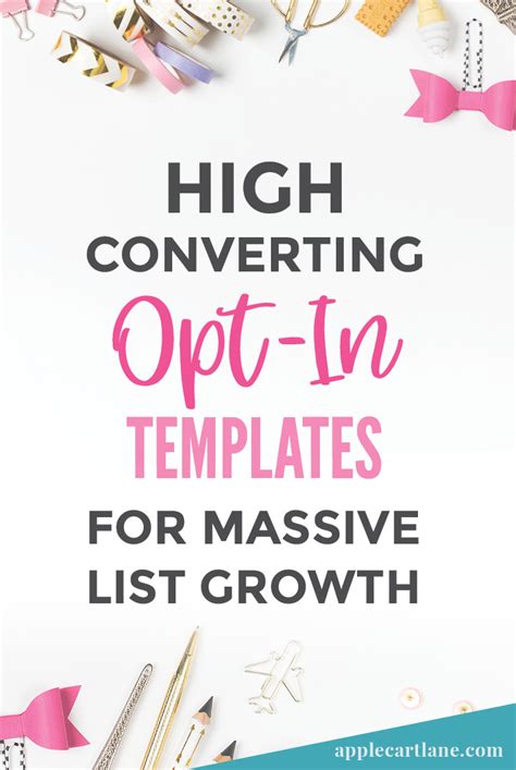 The Best Pre-Designed Opt-In Templates - Applecart Lane