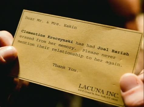 ETERNAL SUNSHINE Of the spotless mind