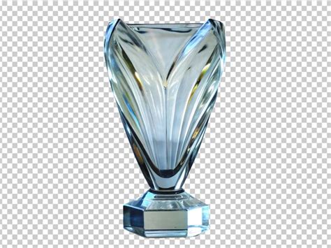 Premium PSD | Blank glass acrylic trophy