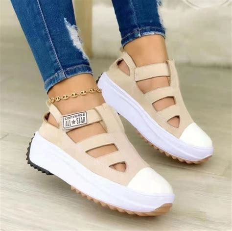 Cutout Platform Sleek Slip-On Buckle Casual Sneakers