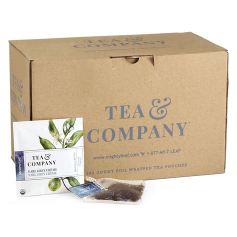 Tea & Company Organic Earl Grey Crème 100-Ct. Tea Bags – Mighty Leaf ...