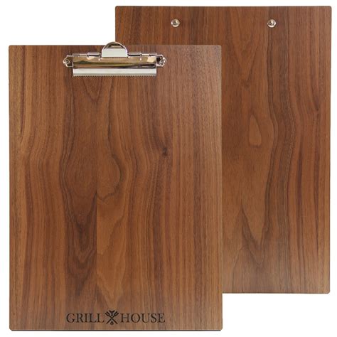 Wood Board with Clip 4.25 x 11
