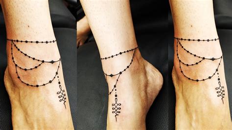 Anklet Tattoo - Anklet Tattoo Design - Anklet Tattoo for Girls - Tattoo ...