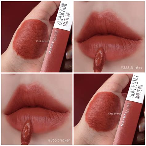 ลิป Maybelline superstay เบอร์ 355 เป็นสีที่ควรมีส้มอิฐแบบพอดีตรงใจมากก ...