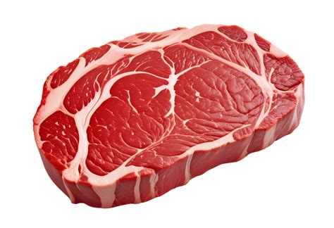 hearty slice  uncooked raw beef steak  png